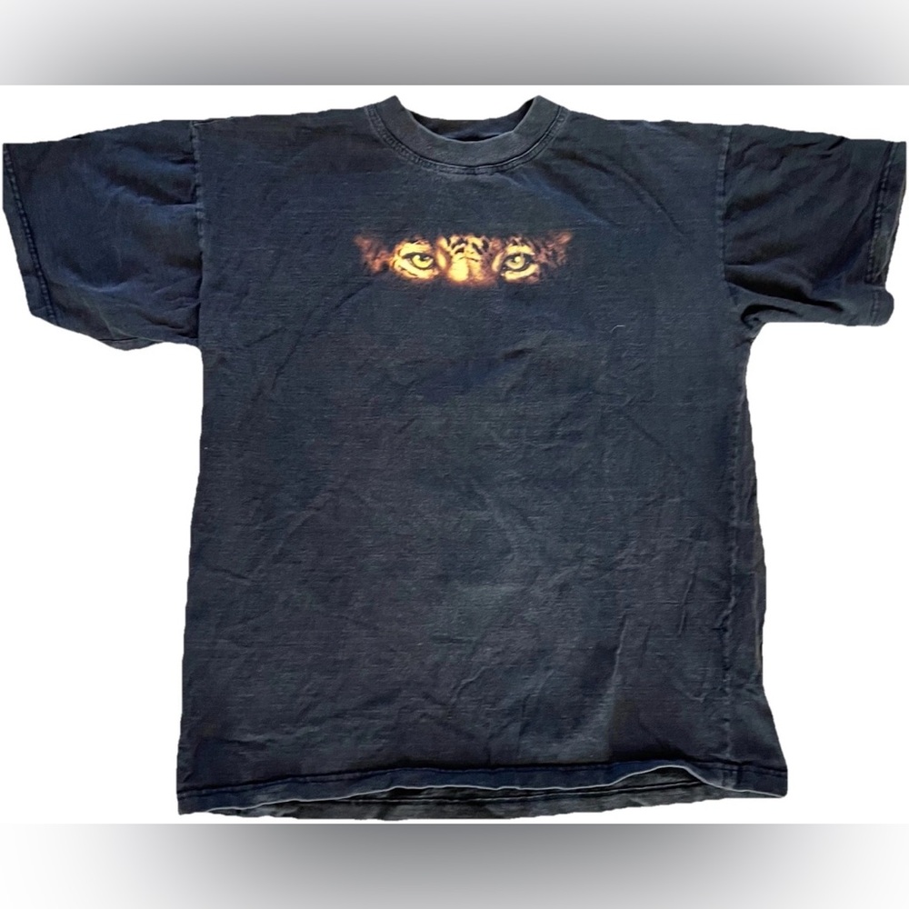 VTG Planet Eart Leopard T-shirt Men’s XL Black Short Sleeve Made In Australia